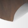 70832 - Shima Round Dark Brown Wood W/Arched Legs Coffee Table