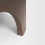 70832 - Shima Round Dark Brown Wood W/Arched Legs Coffee Table
