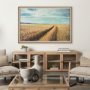 15319 - Between The Fields by Matt Roseveare a Hand Embellished Textured Framed Photo Art Print Matted under