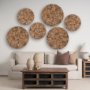 70613 - Into the Abyss II Light Brown Wood 24" Wall Decor