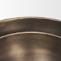 70934 - Tomiko Decorative Brass Finished Cast Aluminum Round Bowls