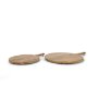 70936 - Karana Natural Solid Wood Round Serving Boards