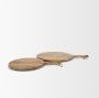 70936 - Karana Natural Solid Wood Round Serving Boards