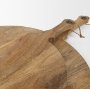70936 - Karana Natural Solid Wood Round Serving Boards