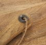 70936 - Karana Natural Solid Wood Round Serving Boards