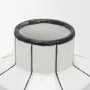 70961 - Dinah Small White w/ Black Stripes  Ceramic Vase