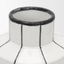 70961 - Dinah Small White w/ Black Stripes  Ceramic Vase