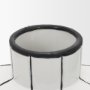 70962 - Dinah Large White w/ Black Stripes  Ceramic Vase