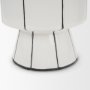 70962 - Dinah Large White w/ Black Stripes  Ceramic Vase