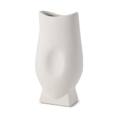 70964 - Darian Tall Textured Matte White Ceramic Vase