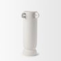 70970 - Dylan Tall Textured Off White w/ Handles Ceramic Vase