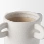 70970 - Dylan Tall Textured Off White w/ Handles Ceramic Vase