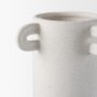 70970 - Dylan Tall Textured Off White w/ Handles Ceramic Vase