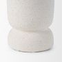 70970 - Dylan Tall Textured Off White w/ Handles Ceramic Vase