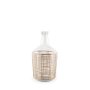 70932 - Troian Medium Rattan Wrapped Glass Bottle