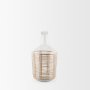 70932 - Troian Medium Rattan Wrapped Glass Bottle