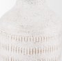 70941 - Tisha Small White W/ Terracotta Distressing Metal Vase