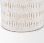 70941 - Tisha Small White W/ Terracotta Distressing Metal Vase