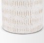 70942 - Tisha Large White W/ Terracotta Distressing Metal Vase