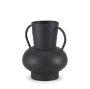 70943 - Tasya Small Matte Black Metal Vase