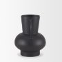 70943 - Tasya Small Matte Black Metal Vase