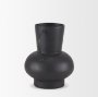 70943 - Tasya Small Matte Black Metal Vase