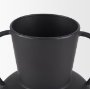 70943 - Tasya Small Matte Black Metal Vase