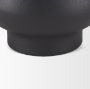 70943 - Tasya Small Matte Black Metal Vase