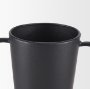 70944 - Tasya Large Matte Black w/ Handles Metal Vase
