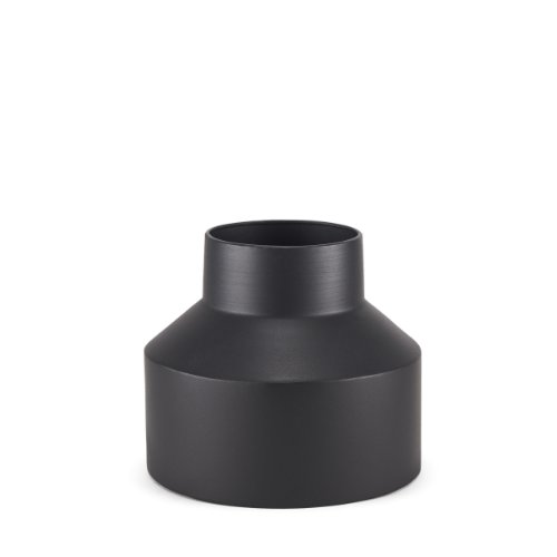 70946 - Tosca Medium Matte Black Metal Vase