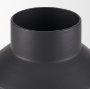 70946 - Tosca Medium Matte Black Metal Vase