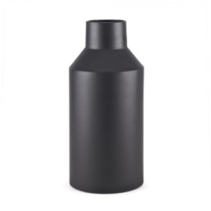 Tosca Tall Matte Black Metal Vase
