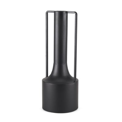 70949 - Tovi Tall Matte Black Narrow Metal Vase