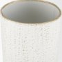 70950 - Tovah Small Textured White w/ Gold Metal Vase