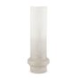 70952 - Tovah Tall Textured White w/ Gold Metal Vase
