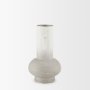 70955 - Torres Small Textured Off White w/ Gold Metal Vase
