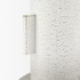 70955 - Torres Small Textured Off White w/ Gold Metal Vase