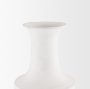 70957 - Toru Medium White w/ Grey Ombre Metal Vase