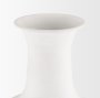 70958 - Toru Tall White w/ Grey Ombre Metal Vase
