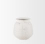 70959 - Treva Small White w/ Black Speckles Metal Vase