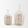 70933 - Troian Large Rattan Wrapped Glass Bottle