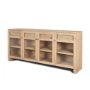70826 - Suri Light Brown Wood w/ Glass Doors Sideboard