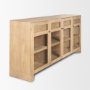 70826 - Suri Light Brown Wood w/ Glass Doors Sideboard