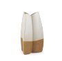 70971 - Vania Small Off White w/ Tan Textured Ceramic Vase