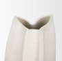 70971 - Vania Small Off White w/ Tan Textured Ceramic Vase