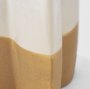 70971 - Vania Small Off White w/ Tan Textured Ceramic Vase