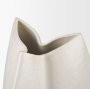 70972 - Vania Large Off White w/ Tan Textured Ceramic Vase