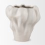 70973 - Vanna Sculptural Cream Glazed Ceramic Vase