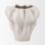 70973 - Vanna Sculptural Cream Glazed Ceramic Vase