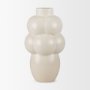 70974 - Ulvi Cream Glazed Bubble Ceramic Vase